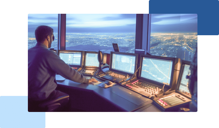 an air traffic controller